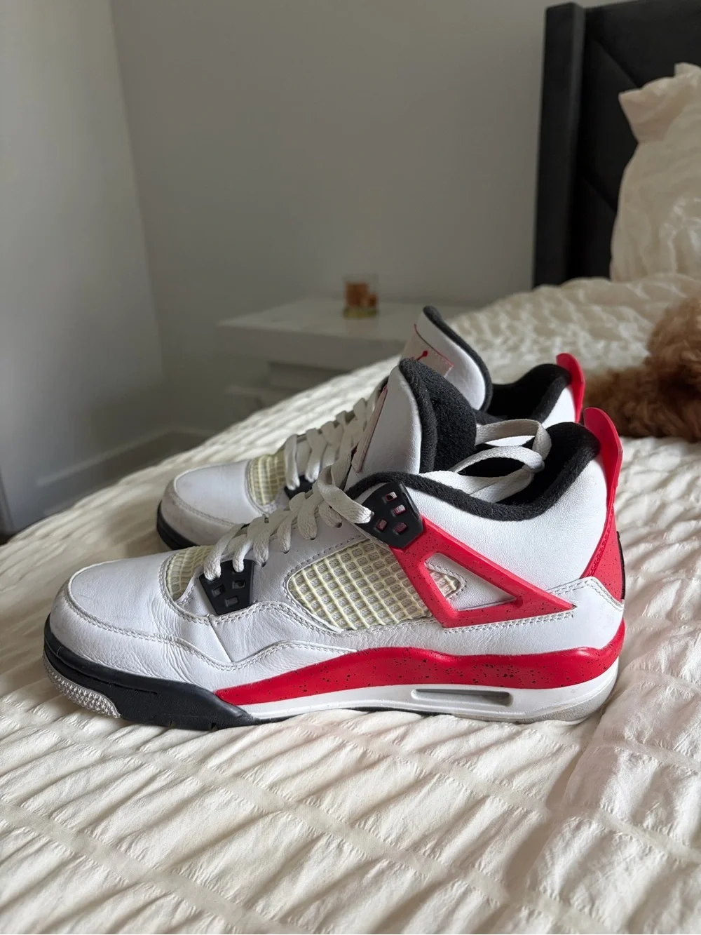 Nike Kids' Sneakers in White, Red & Black
